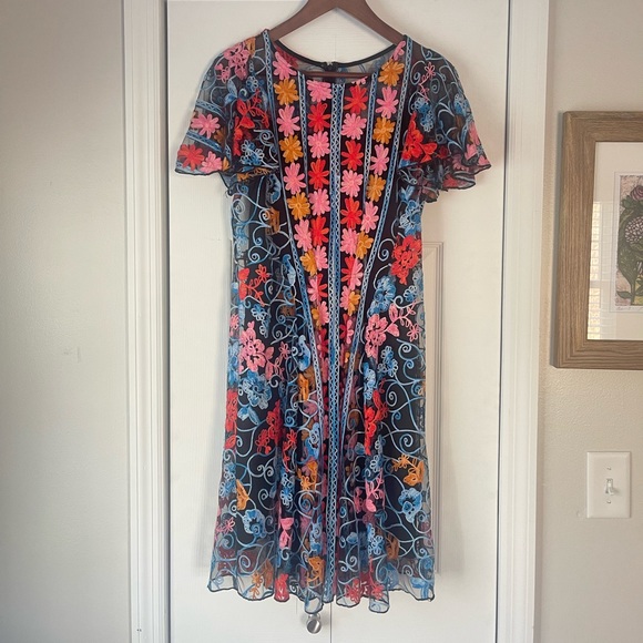 Anthropologie Eva Franco Embroidered Farrah Dress - Picture 2 of 6